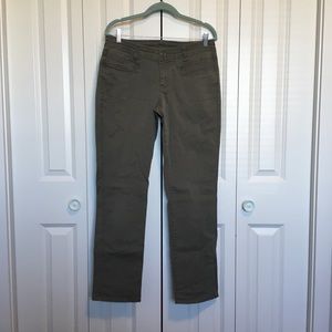 Kuhl Military Green Cotton Blend Bootcut Hiking Pants 10